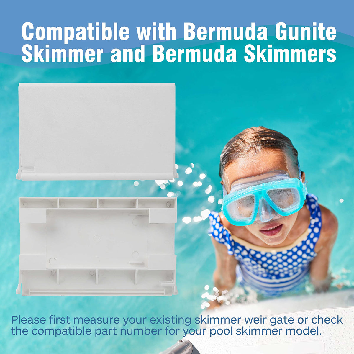 Calvana weir gate resists UV and temperature changes for outdoor use.