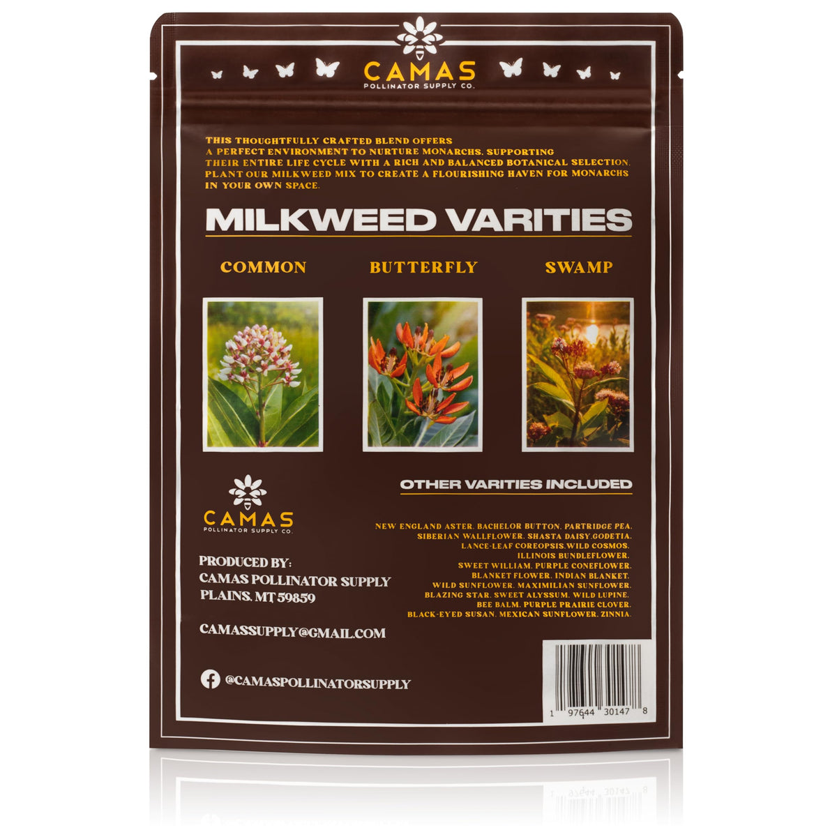 CAMAS free e-book helps grow milkweed and Monarch Waystation