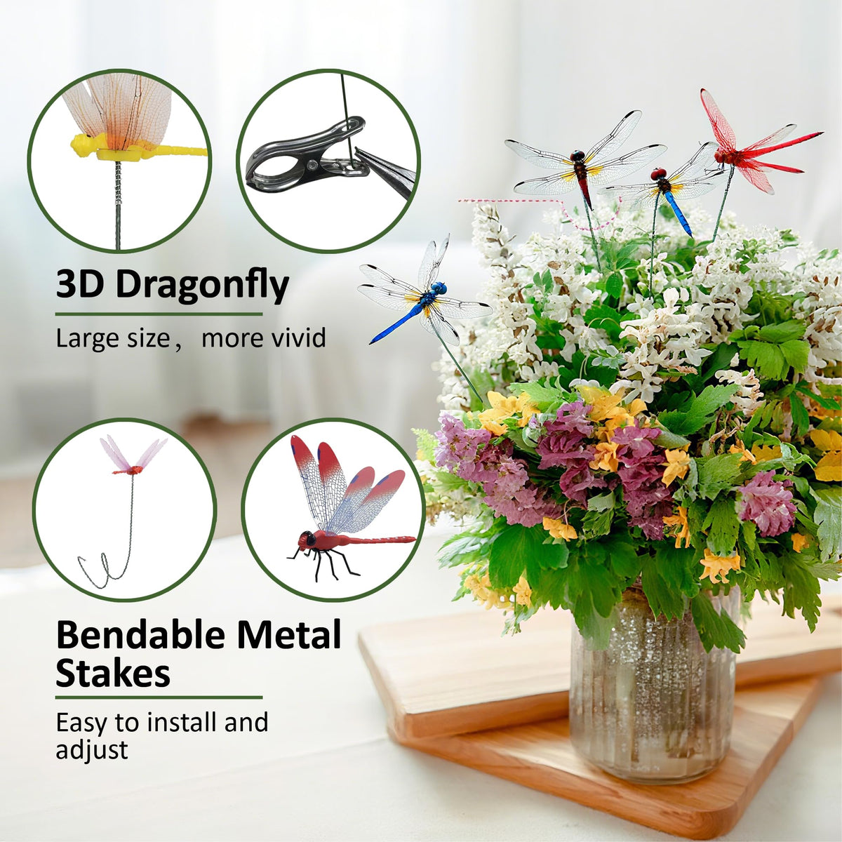 CAMATET bendable metal stake allows flexible placement
