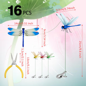 CAMATET dragonfly clip stake wing detail highlights lifelike design