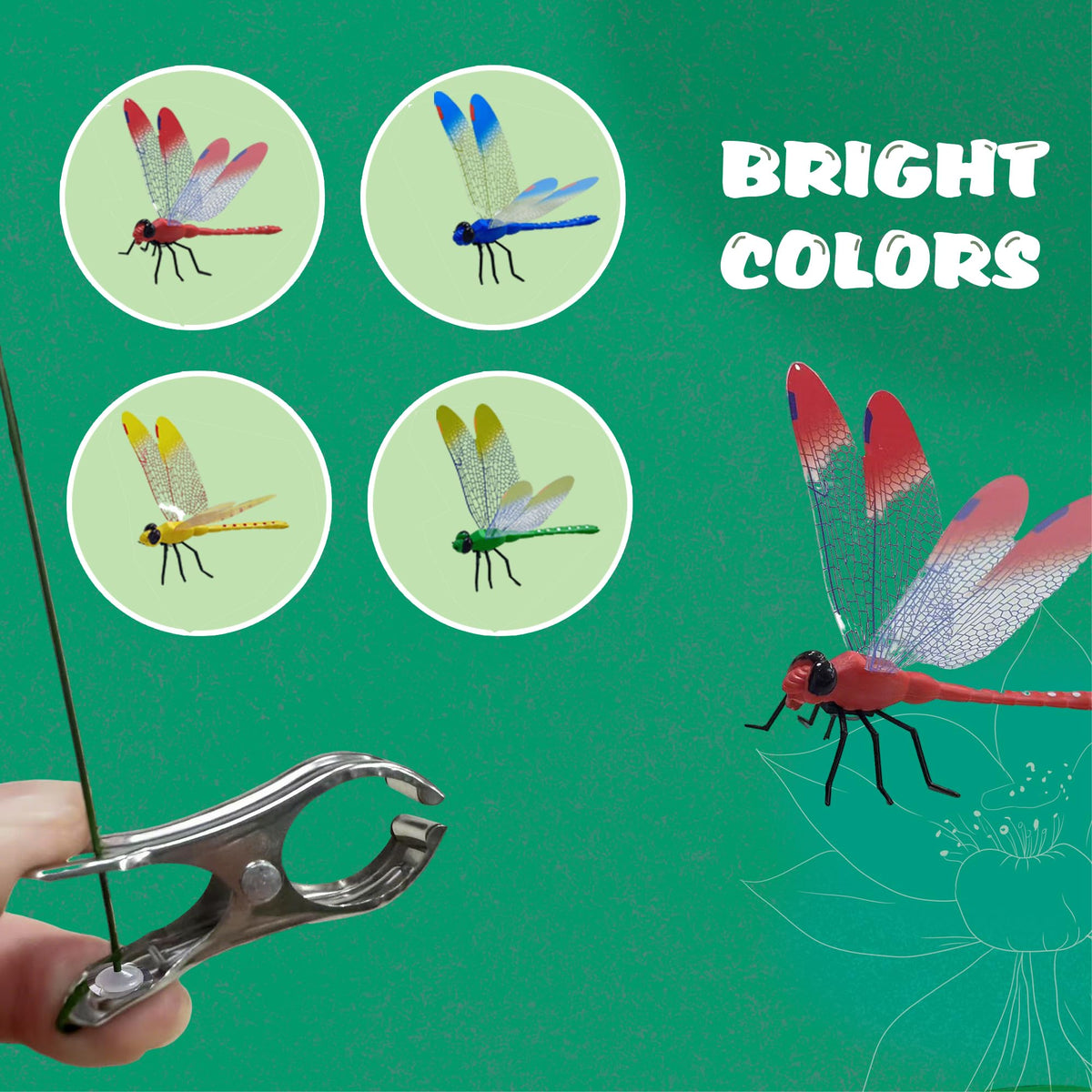CAMATET waterproof PVC dragonfly for indoor and outdoor use