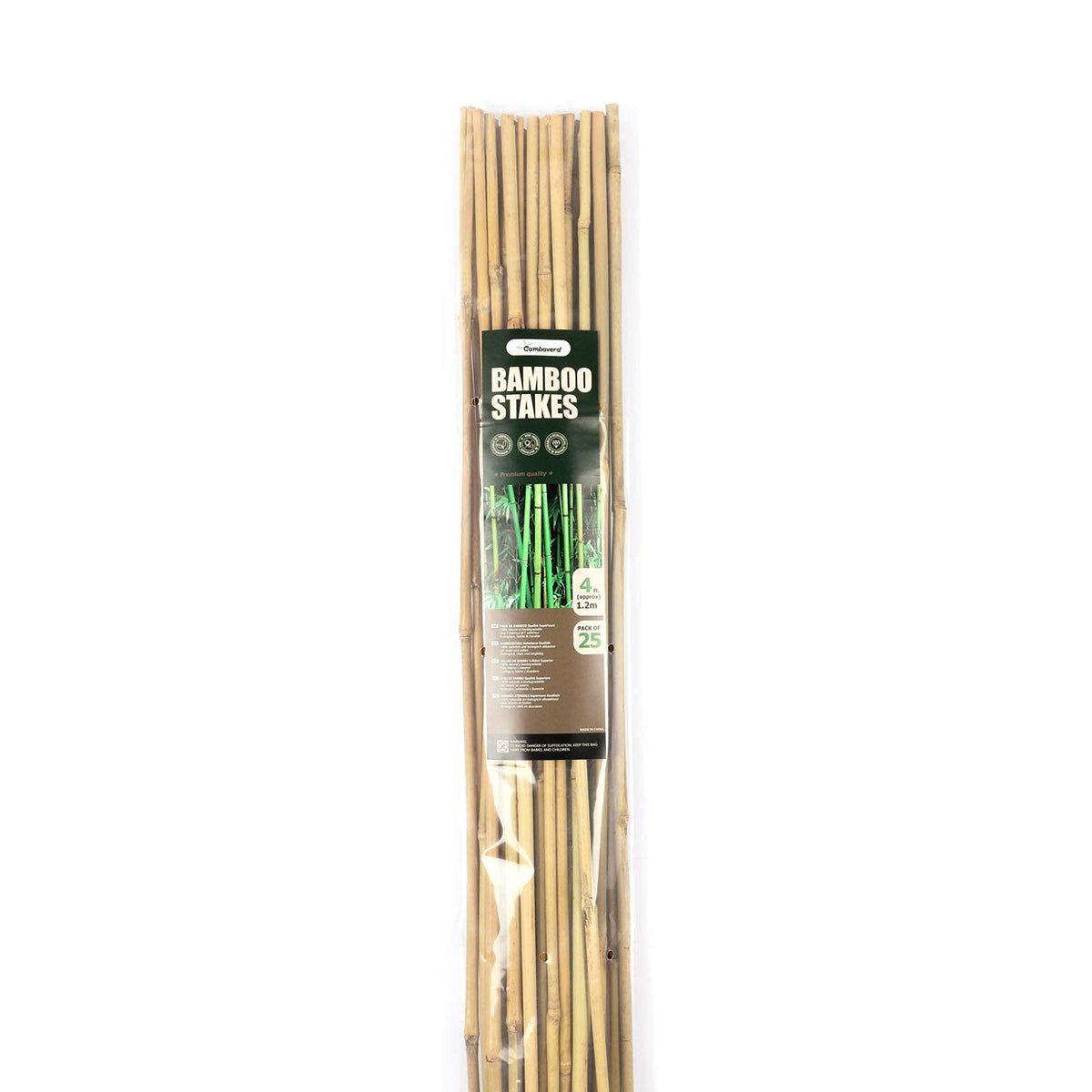 Cambaverd bamboo-stakes-multi-use-garden adaptable for frames and trellises.