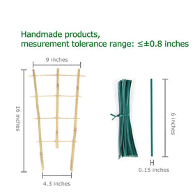 Cambaverd bamboo trellis supports climbing plants and vines.