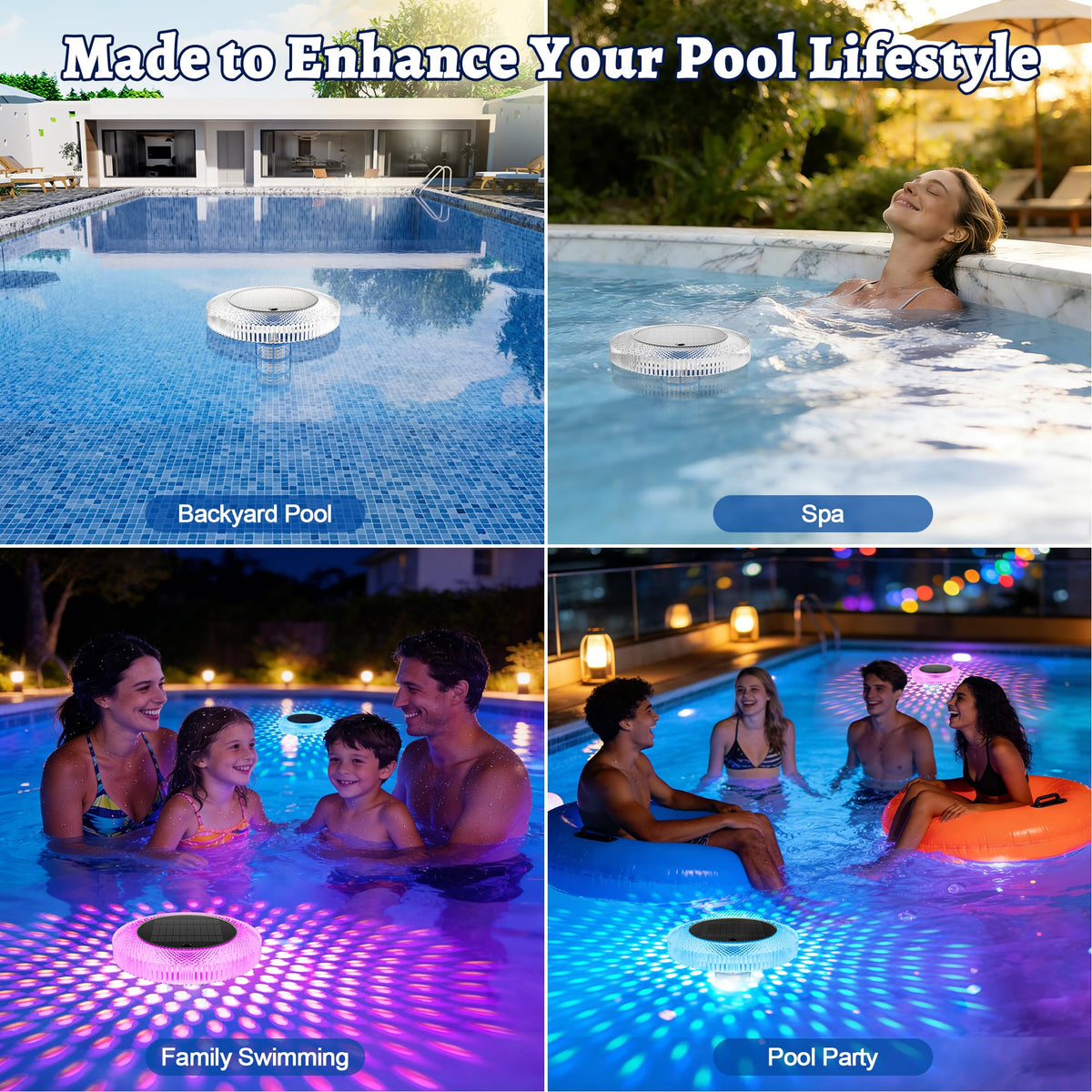 CAMCLIM waterproof design suits outdoor pools and spas year-round.