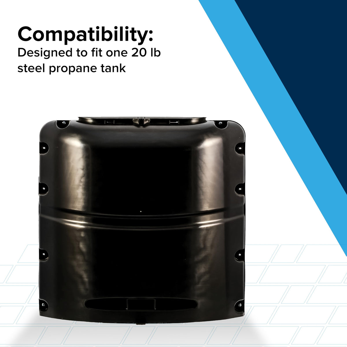 Camco single propane tank cover dimensions help ensure proper fit and enclosure