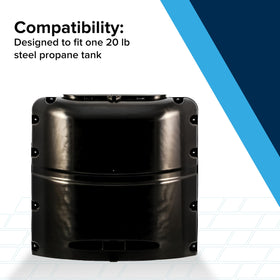Camco single propane tank cover dimensions help ensure proper fit and enclosure