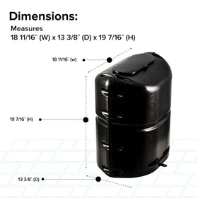 Camco single propane tank cover removable top panel provides quick access to valves