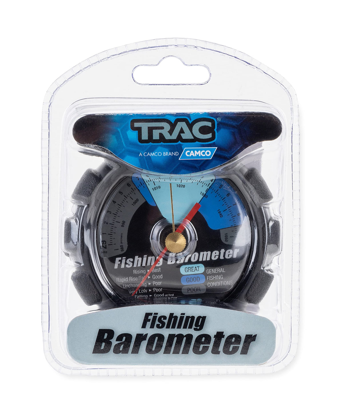 Durable sure-grip plastic housing protects the barometer in rugged environments