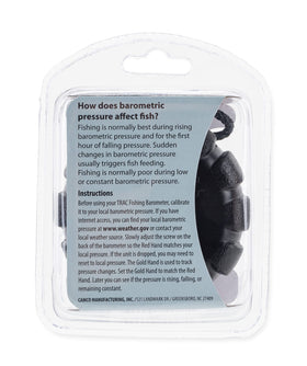 Braided lanyard on the Camco TRAC barometer for hanging or carrying