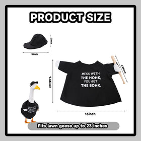 CAMDUCK goose costume with adjustable hat for secure fit