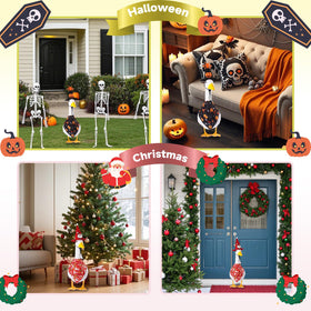 CAMDUCK christmas hat brightens winter porch with festive accents