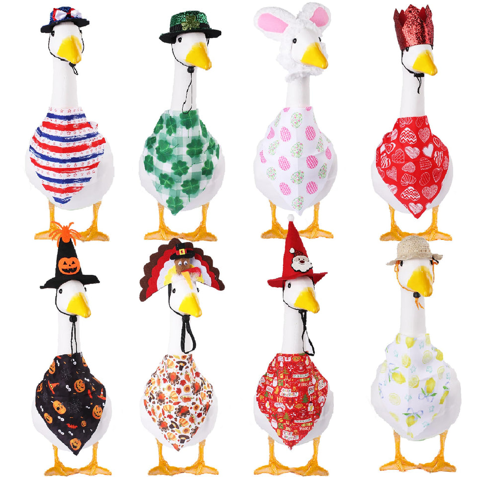 CAMDUCK valentines hat adds festive curb appeal to your lawn goose