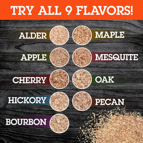Camerons cherry fruitwood chips add a delicate aroma to seafood and pork dishes.