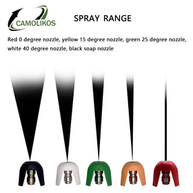 CAMOLIKOS SPX3000-TPS 25-degree nozzle with broad coverage for larger areas.