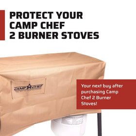 Camp Chef patio cover anchors with bungee cords for a secure fit.