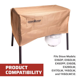 Camp Chef patio cover for DH-170 keeps your stove sheltered outside.