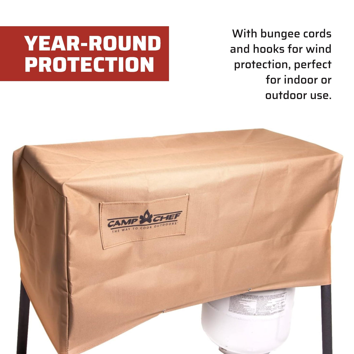 Camp Chef patio cover for DH-280 stove offers outdoor protection.