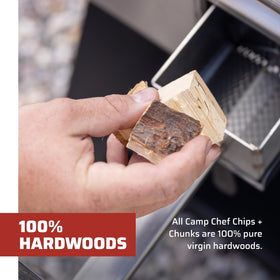 Camp Chef Premium Hardwood Chips help backcountry and backyard cooks craft flavorful meals