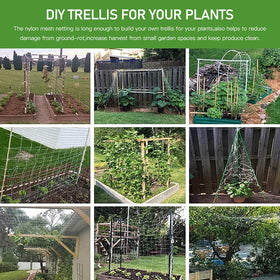 CANAGROW trellis netting suited for indoor gardens with compact climbing plants.