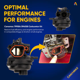 Canamax throat bands for secure carburetor fit