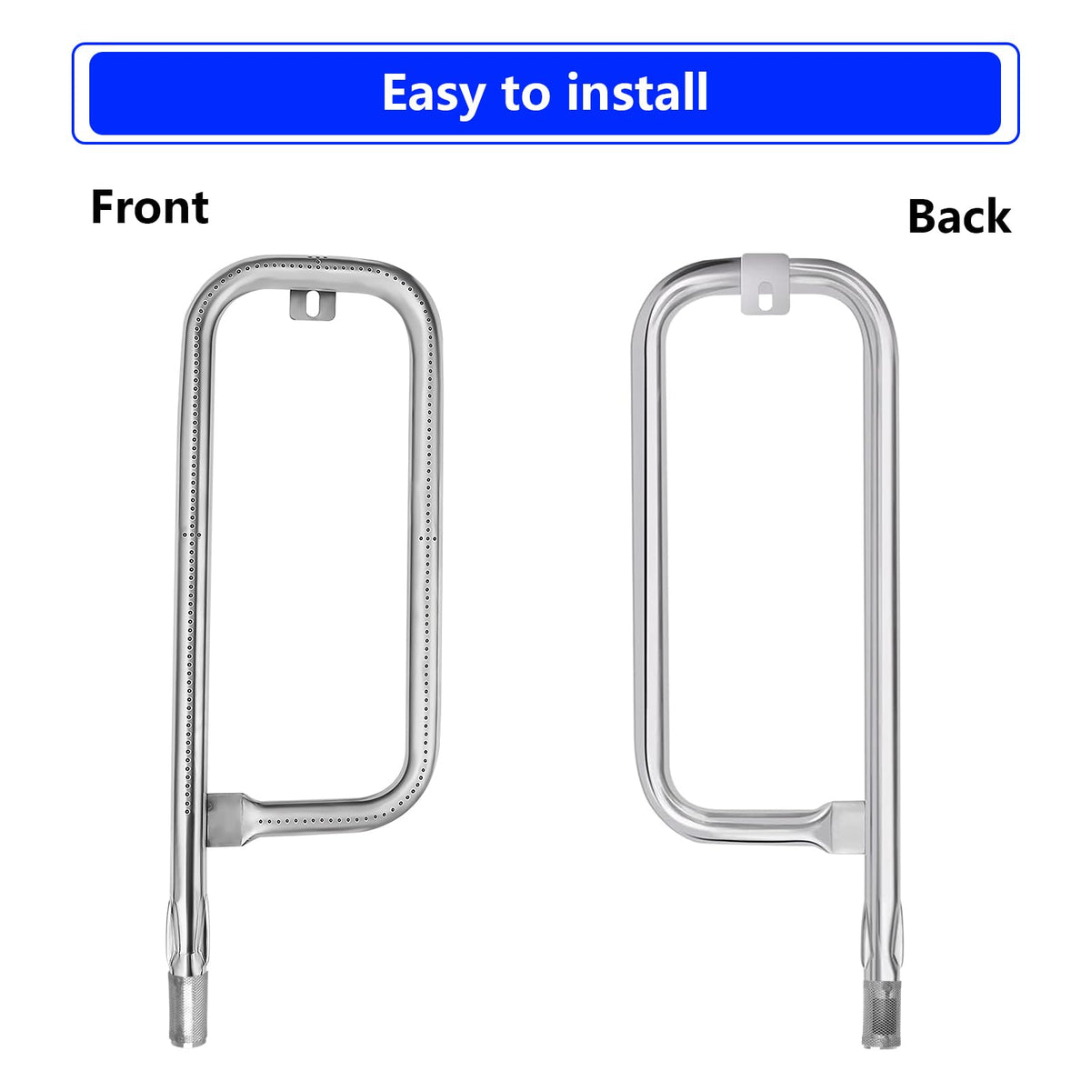 CANDANA 304 stainless burner tube maintains rust resistance and steady flame output.