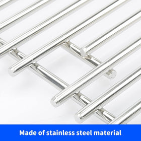 Easy maintenance with a simple brush keeps grates clean.