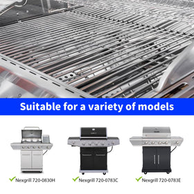 Two-pack replacement grates ensure quick upgrades for compatible grills.