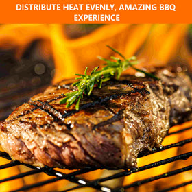 CANDANA Nexgrill 4-burner heat plate to reduce flare-ups and even heat