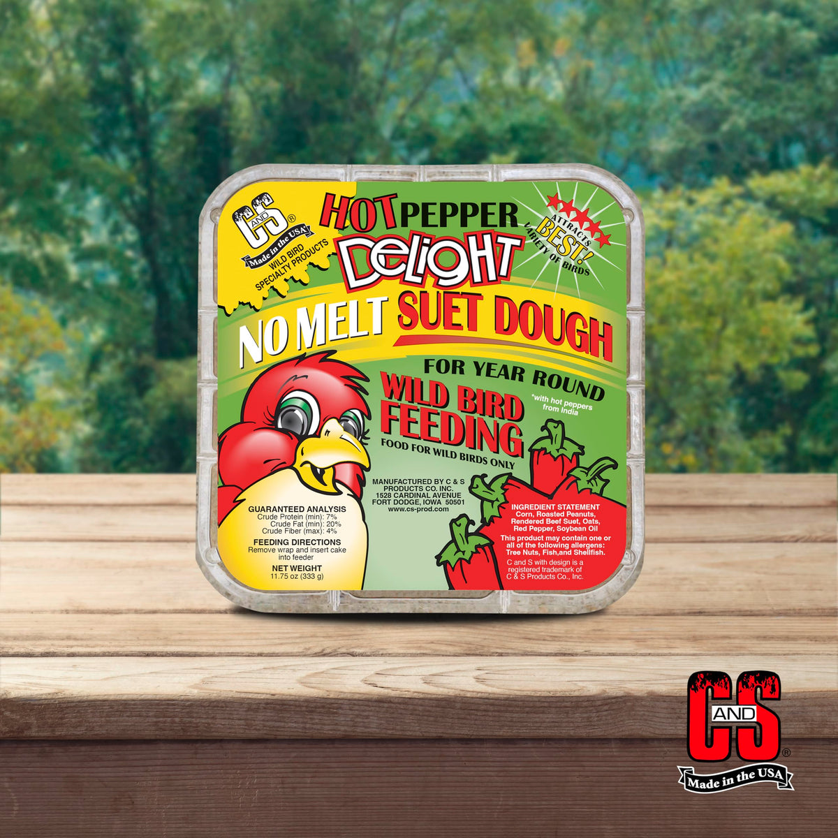 Eight-pack suet dough demonstrates bulk value.