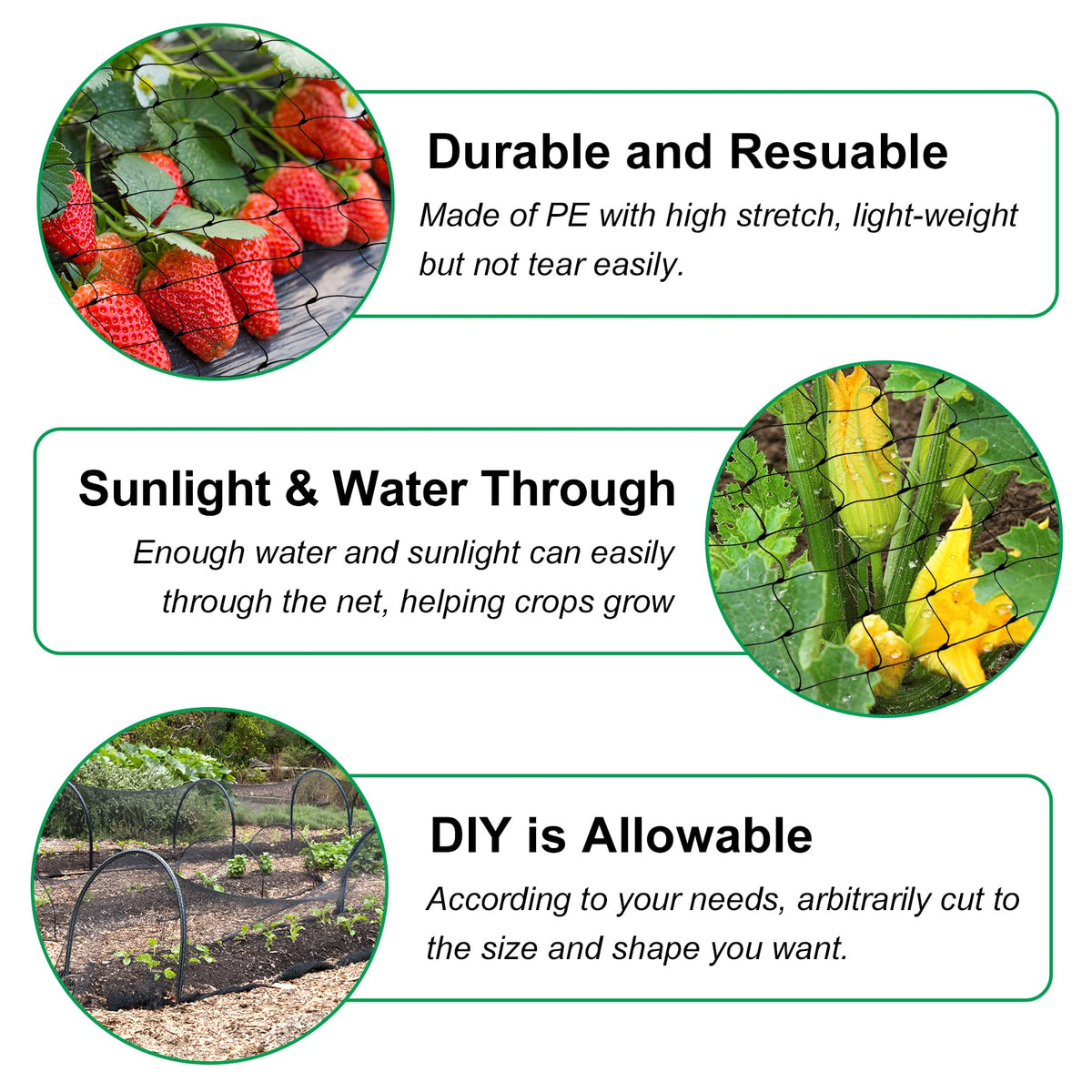CandyHome fruit tree protection net shielding fruit trees and seedlings
