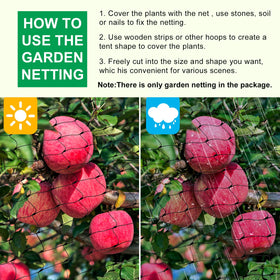 CandyHome UV-resistant garden netting enduring sun exposure