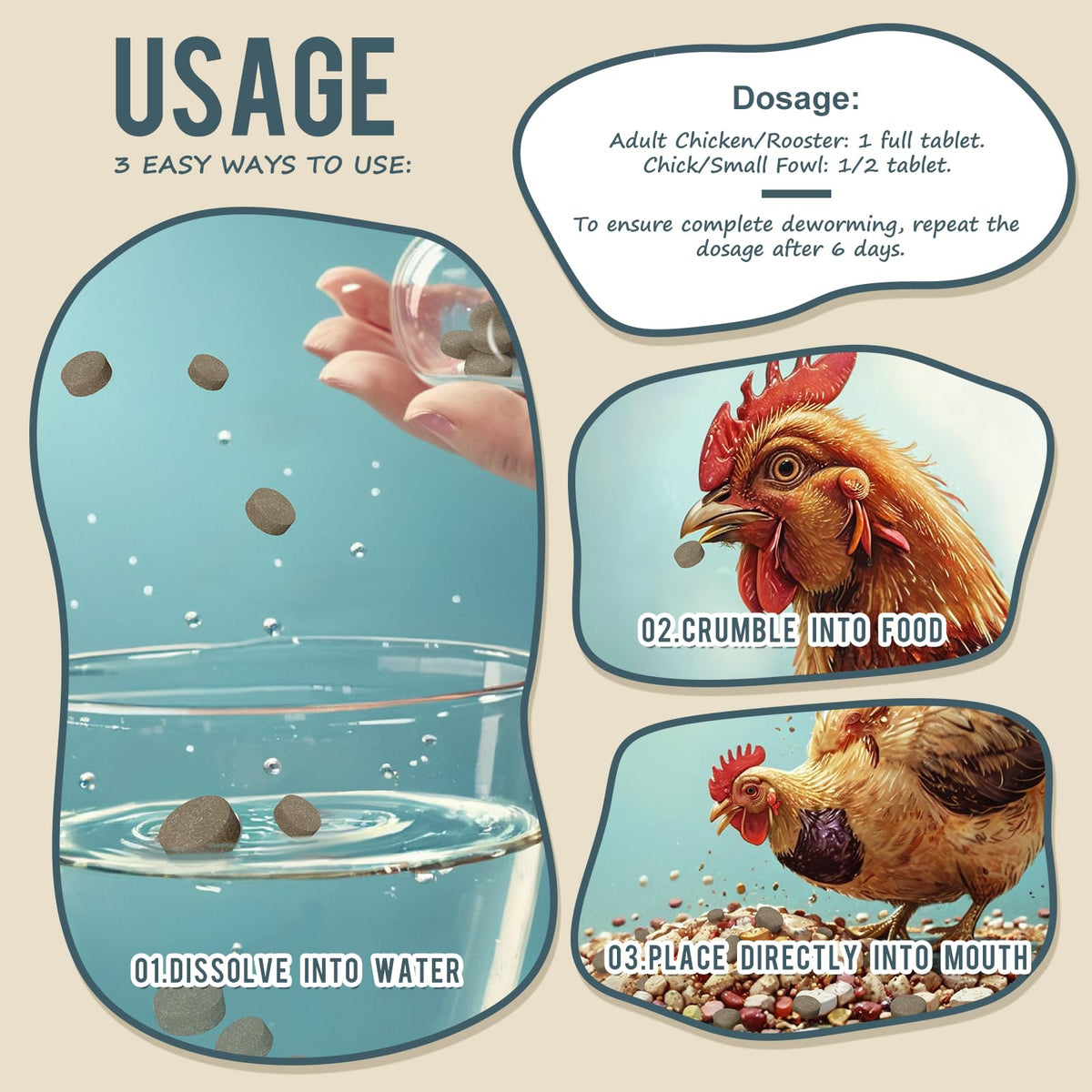 CanineGluca supports safe eggs during use in laying hens