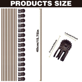 CANIPHA brown clip attaches stems securely for neat shaping.