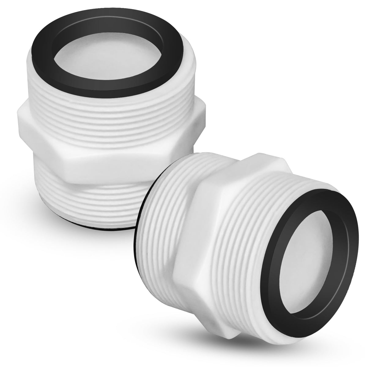 CANIPHA pool hose adapter 2pcs for 1.5 inch hoses, durable connection