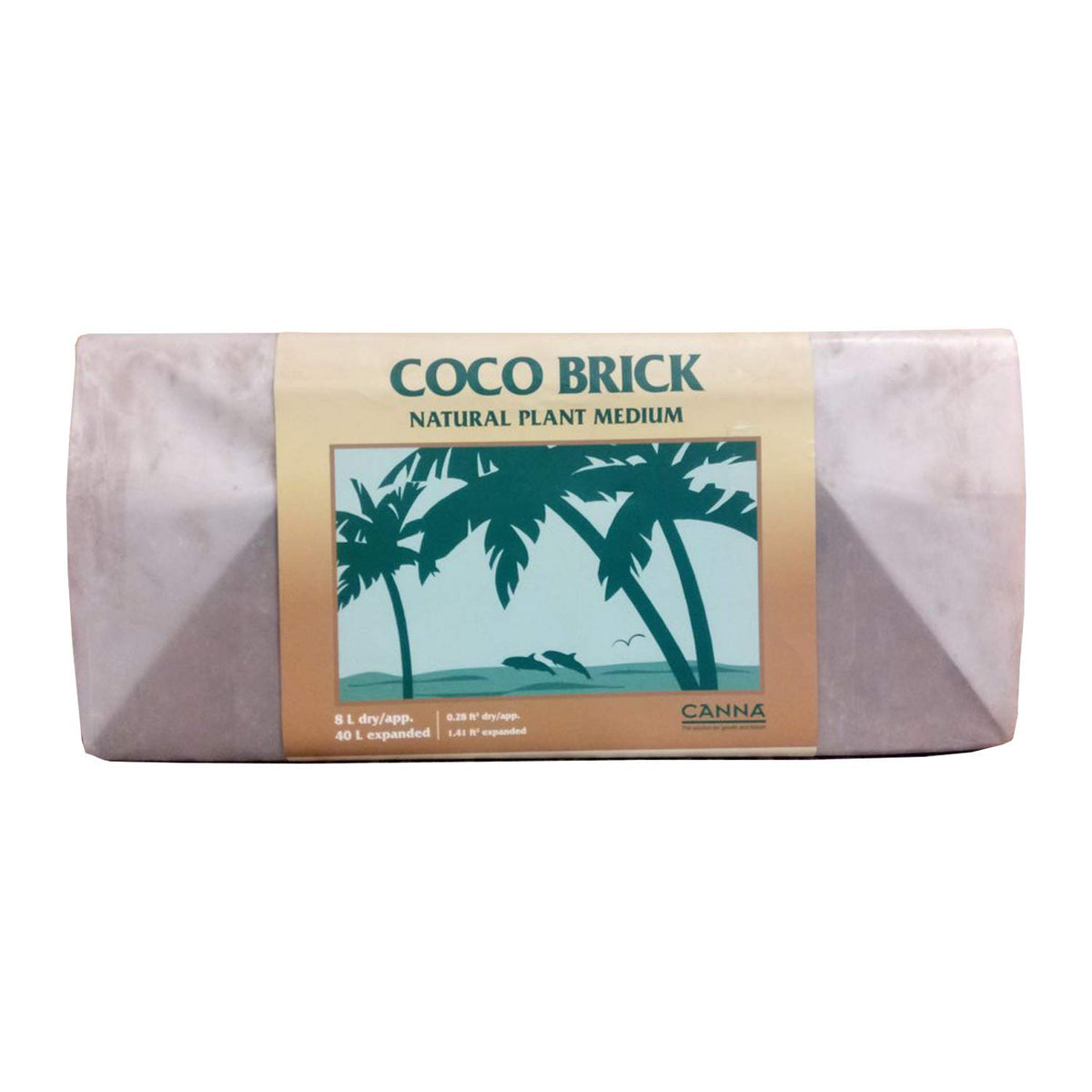 Canna Coco Brick reusable packaging helps reduce waste in home gardens.