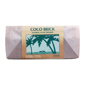 Canna Coco Brick reusable packaging helps reduce waste in home gardens.