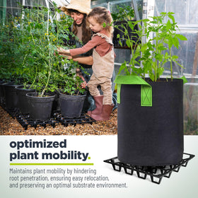 Cannrise Plant Riser promotes root airflow and reduces soil compaction.