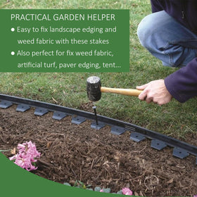 Canopix artificial turf stakes secure synthetic lawns for lasting appearance