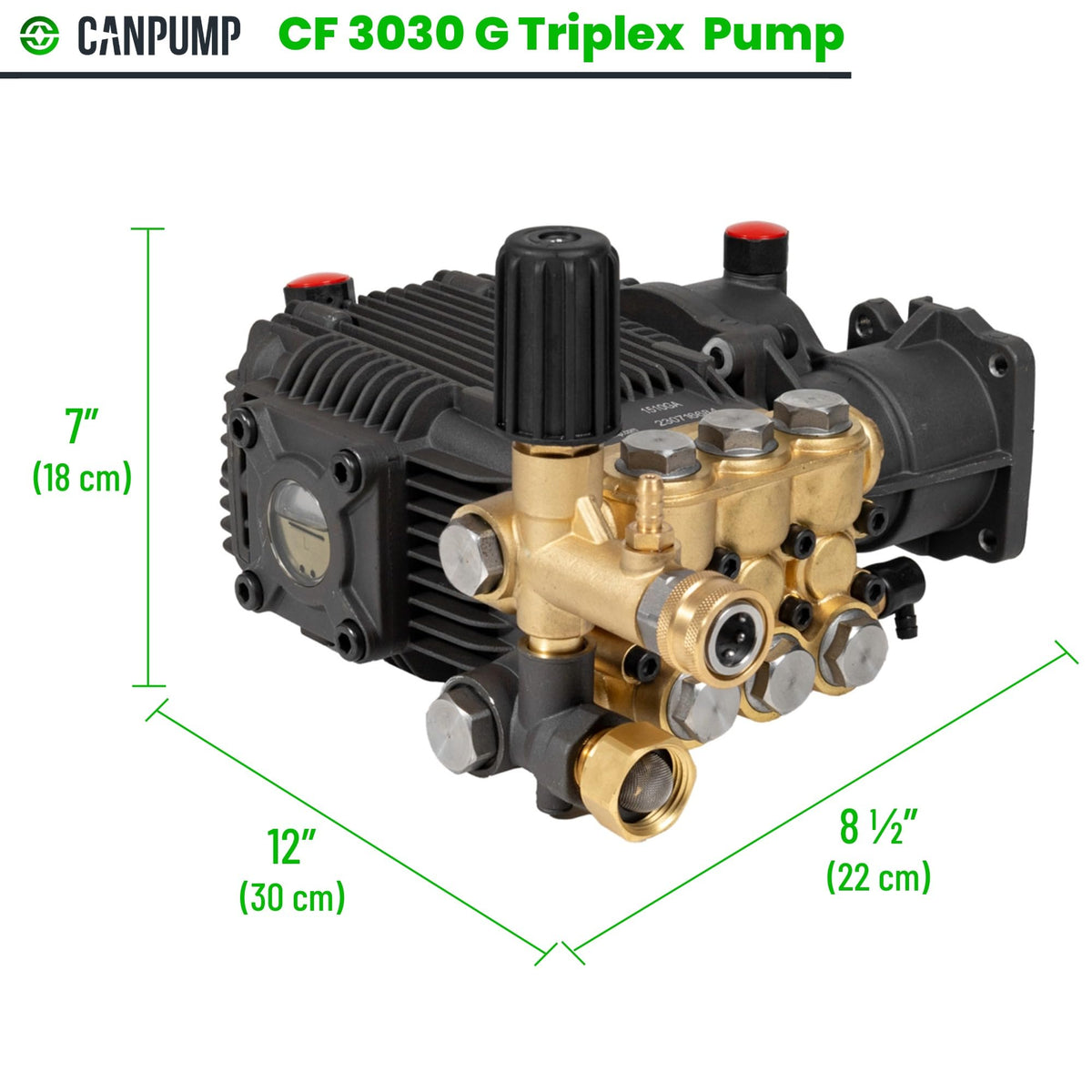 Ceramic plungers on CF3030-G withstand high pressure