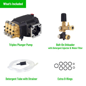 External unloader with adjustable pressure and easy maintenance