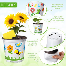 Capoda garden growth chart tracks daily plant progress in classroom projects.