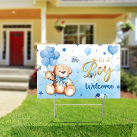 Capoda lawn decor welcoming baby sign adds charm to your front yard.