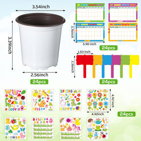 Capoda plant labels pack for organized classroom or home gardens.