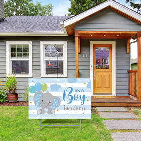Capoda weatherproof plastic yard sign for reusable celebrations.