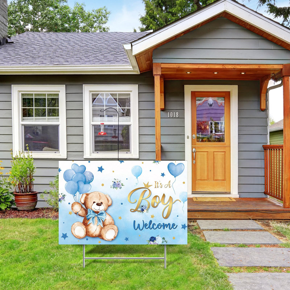 Capoda weatherproof plastic yard sign withstands rain and sun for reuse.