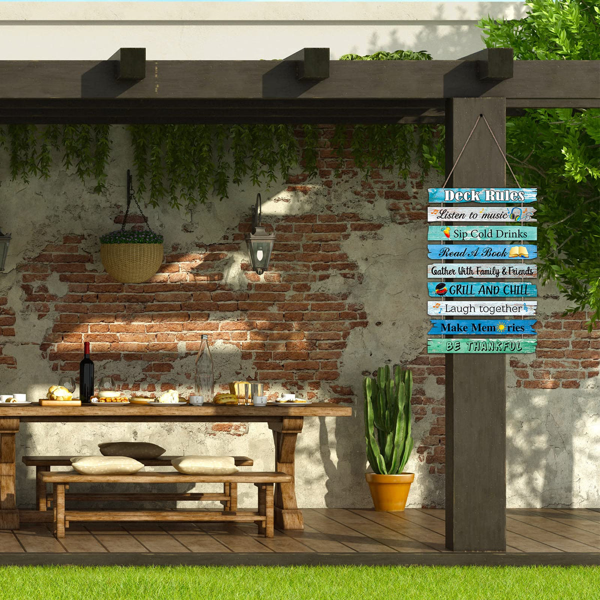 Capoda wooden deck decor with UV printing for vivid, fade-resistant visuals.