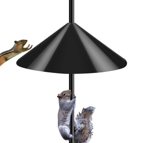 CAPOT Squirrel Baffle with 19-inch diameter protects feeders from pests