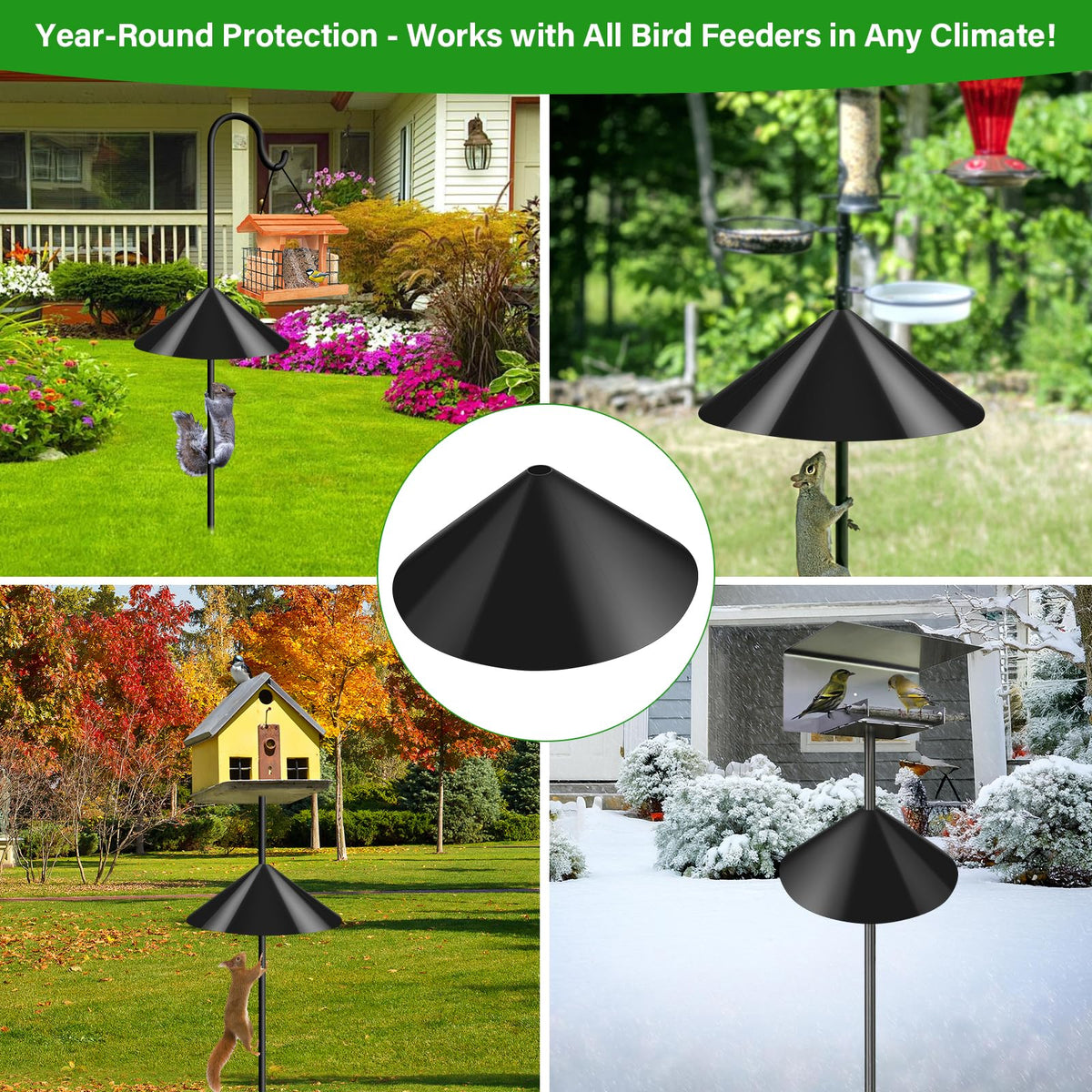 CAPOT Squirrel Baffle supports uninterrupted birdwatching