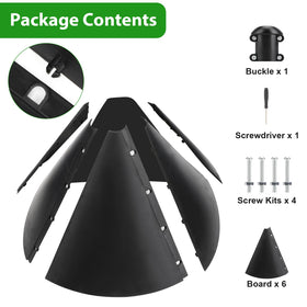 CAPOT Squirrel Baffle matte black finish blends into outdoor spaces