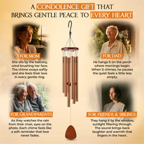 Sympathy wind chimes by Captain Decor for loss of a loved one